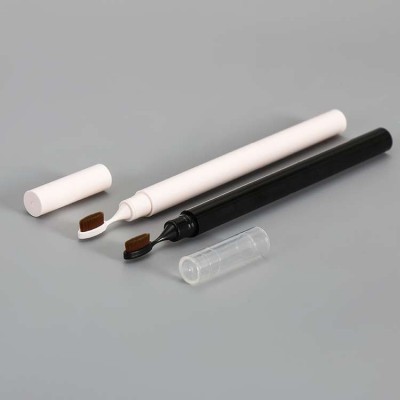 Double head ABS empty eyebrow pencil packaging with different kinds of brush