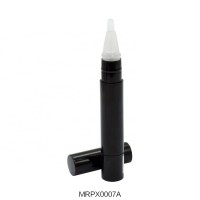 Custom Makeup Click Pen New Design 4ml Black Empty Nail Oil Pen PP Plastic Round Gel Lipgloss Holder Pencil With Brush